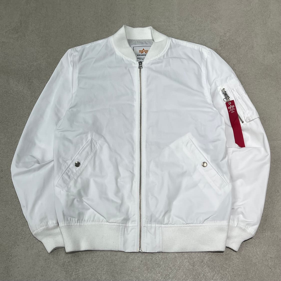 알파인더스트리 화이트 ma-1 점퍼 s10738 상품이미지1