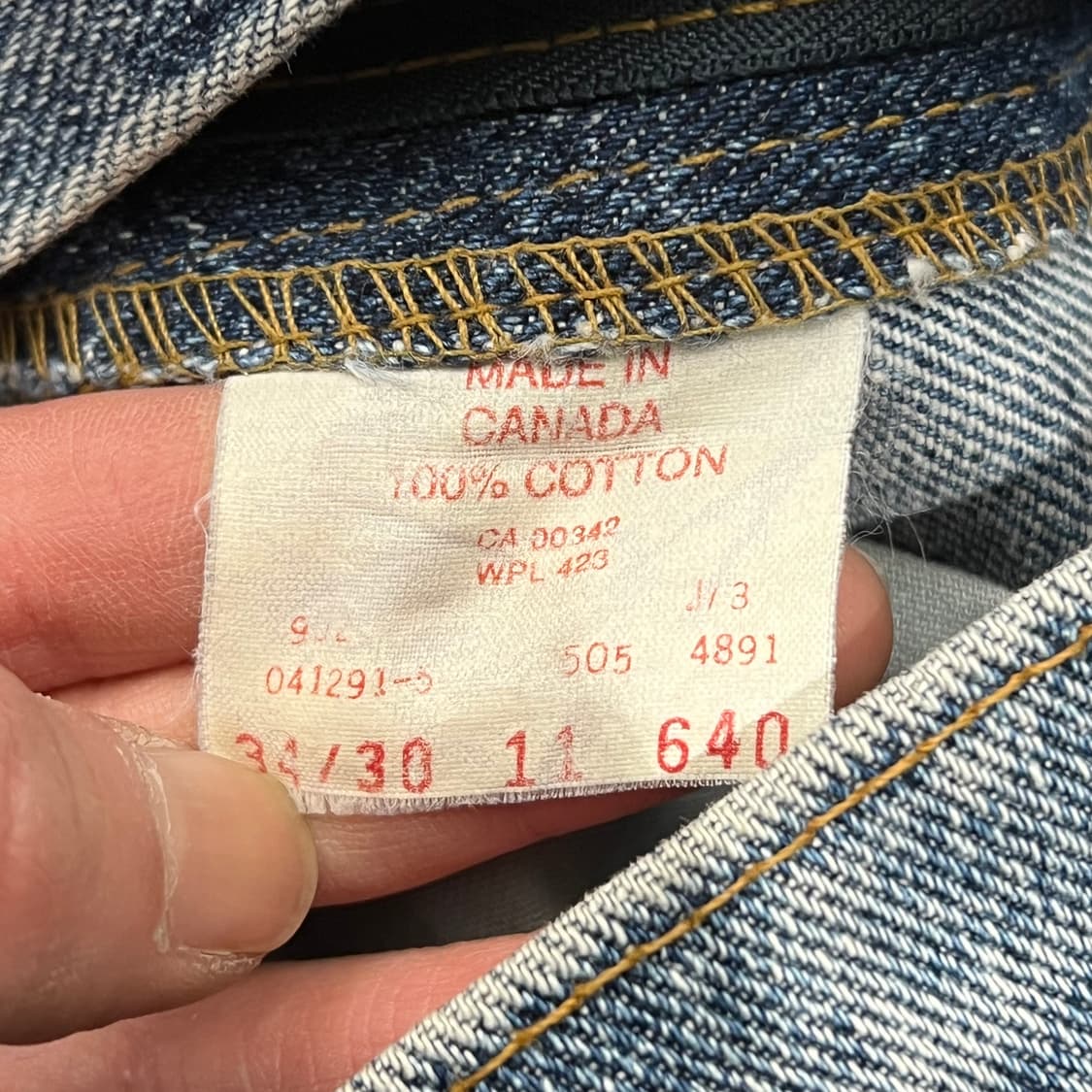 리바이스 505 블랭크탭 데님팬츠 s10118 상품이미지7