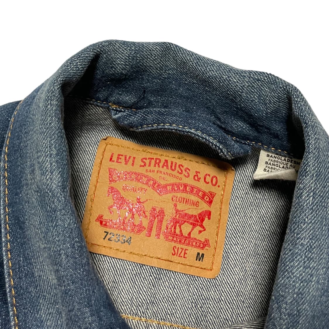 Levis 리바이스 데님 워싱 트러커 자켓 상품이미지5