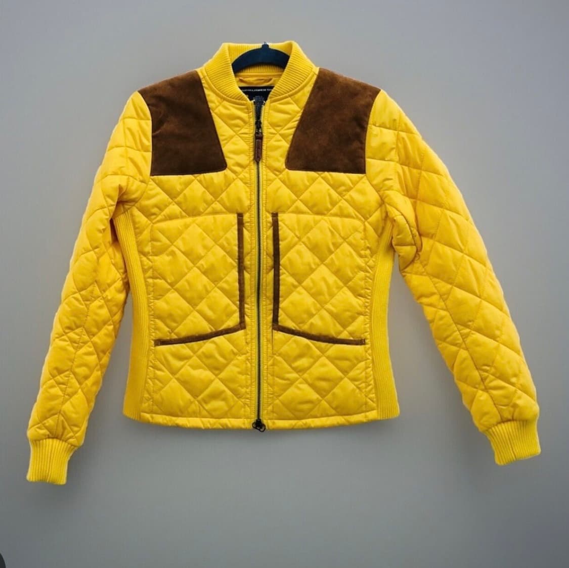 랄프로렌 스포츠 옐로우 퀼팅 밤버 자켓 상품이미지1