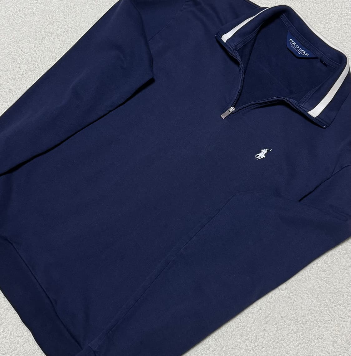 폴로 랄프로렌 골프 네이비 반집업 긴팔 상품이미지3