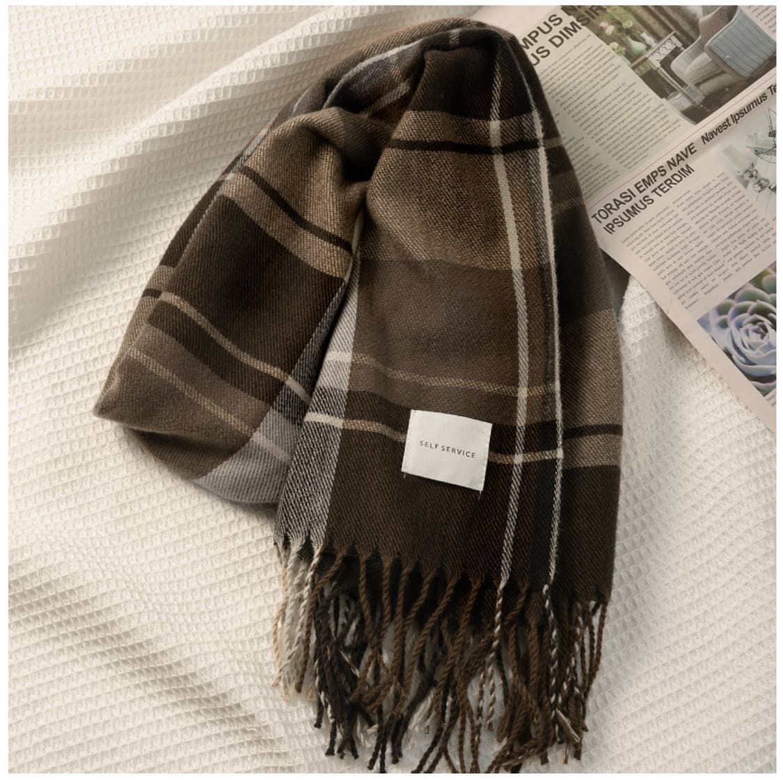 [Uinsex] 겨울 체크 머플러 2컬러 상품이미지7