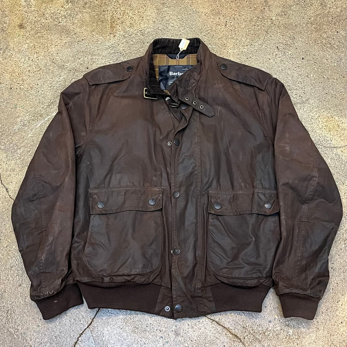미국 빈티지 바버 브라운 왁스 자켓 상품이미지1