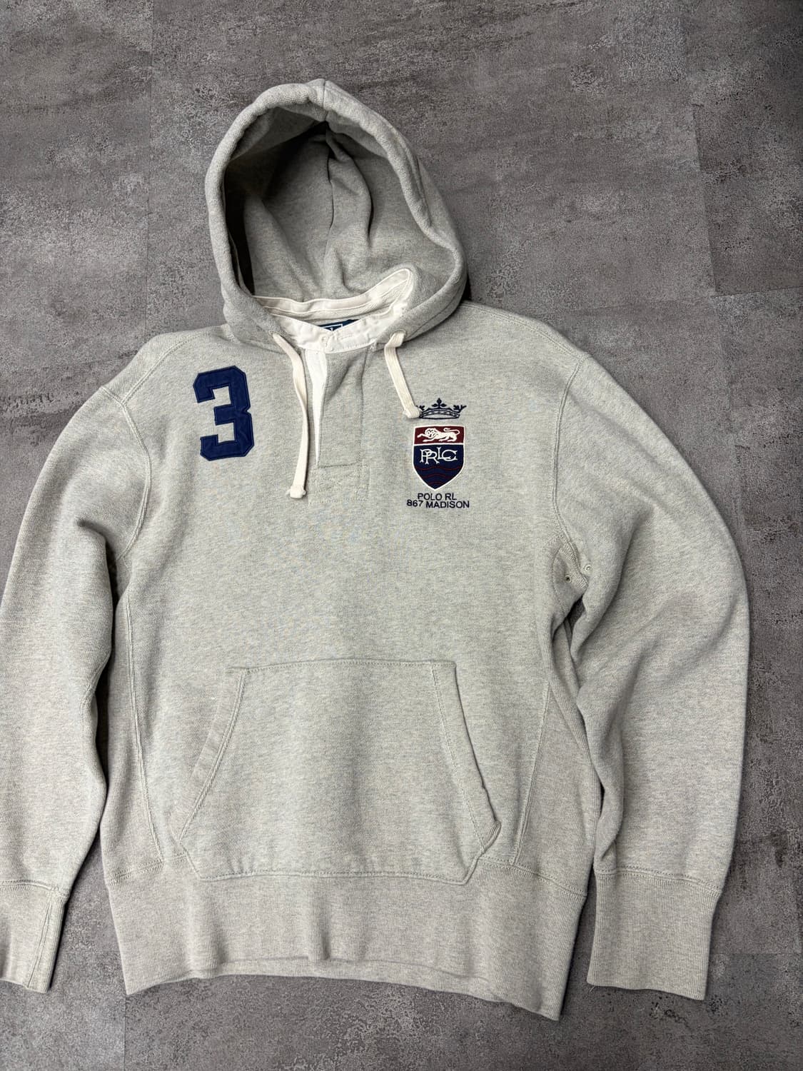 00s 폴로 랄프로렌 867 Madison 회색 후드티 상품이미지3