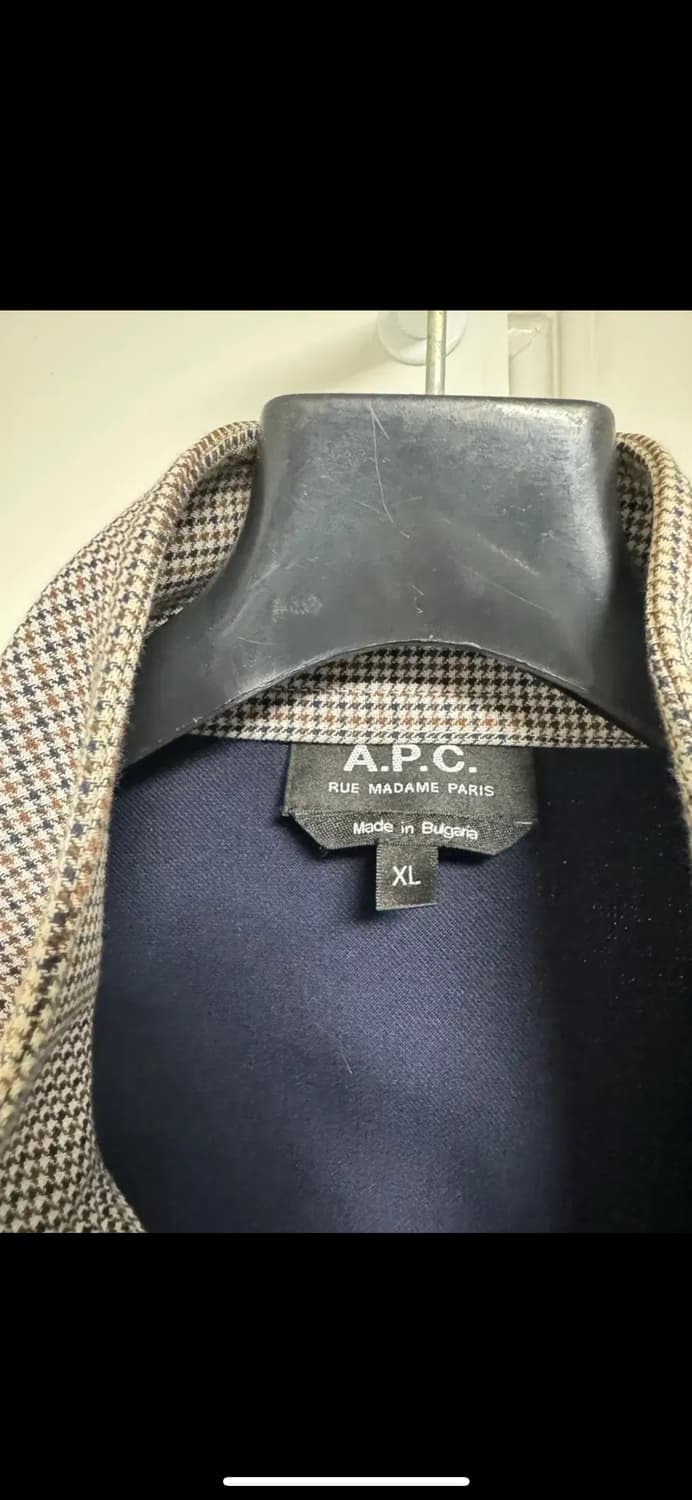 APC 아페세 면 헤링턴 체크 자켓xl 상품이미지3