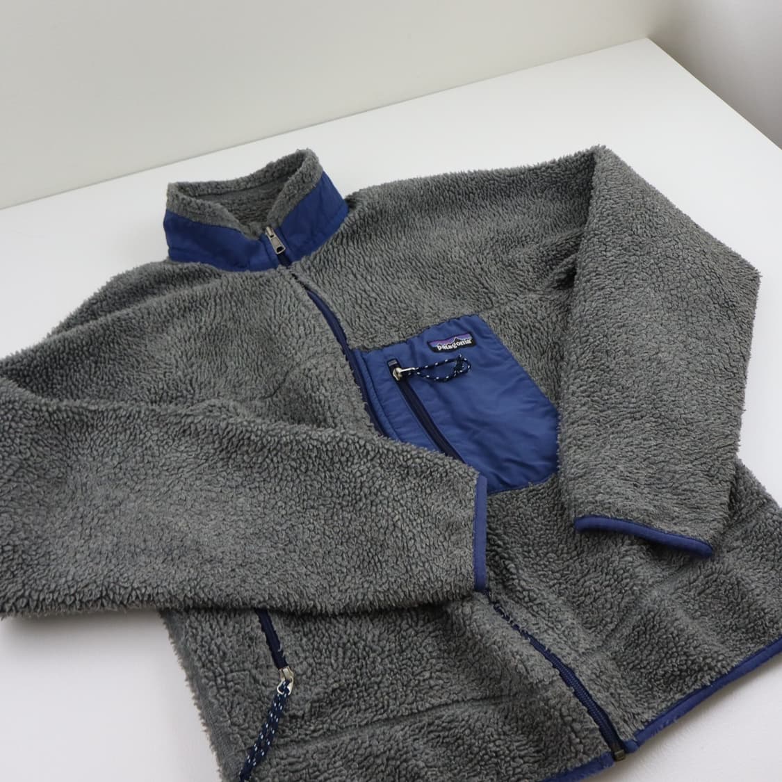 90s 파타고니아 레트로-X 그레이/네이비 USA 상품이미지1