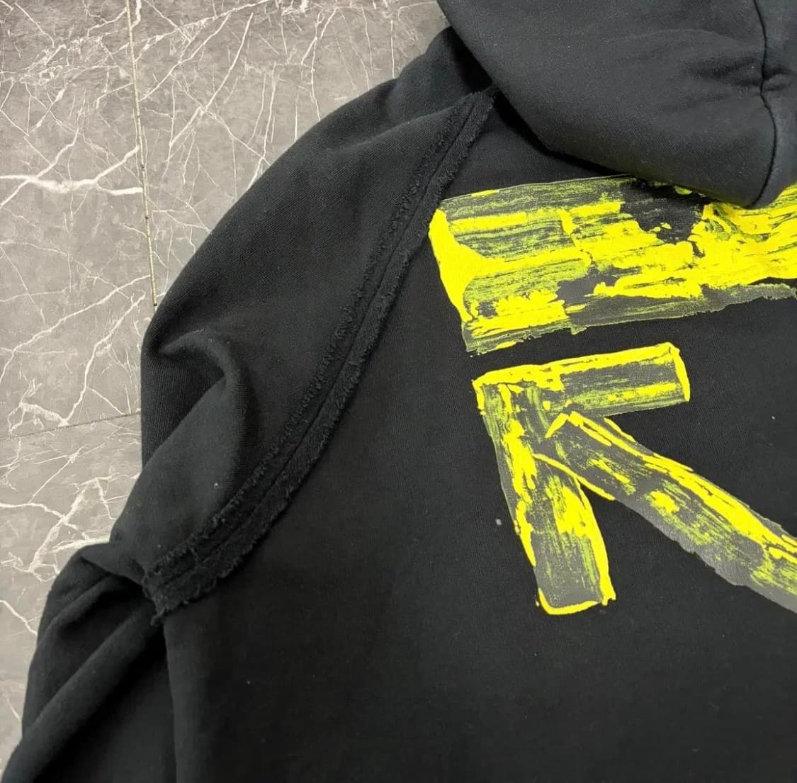 오프화이트 아크릴 애로우 프린티드 코튼 후드 상품이미지8