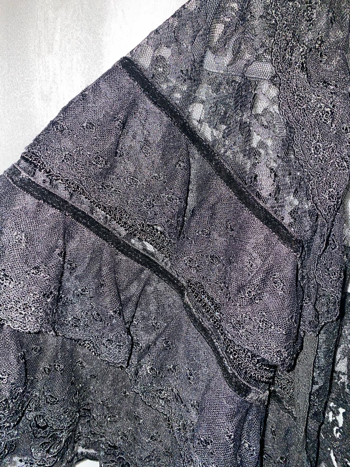 블랙 레이스 케이프 고딕 고스 펑크 상품이미지3