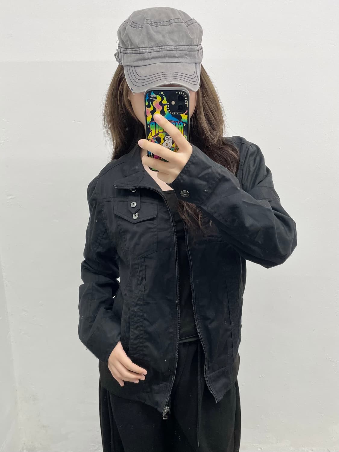 블랙 포켓 디테일 자켓  상품이미지3