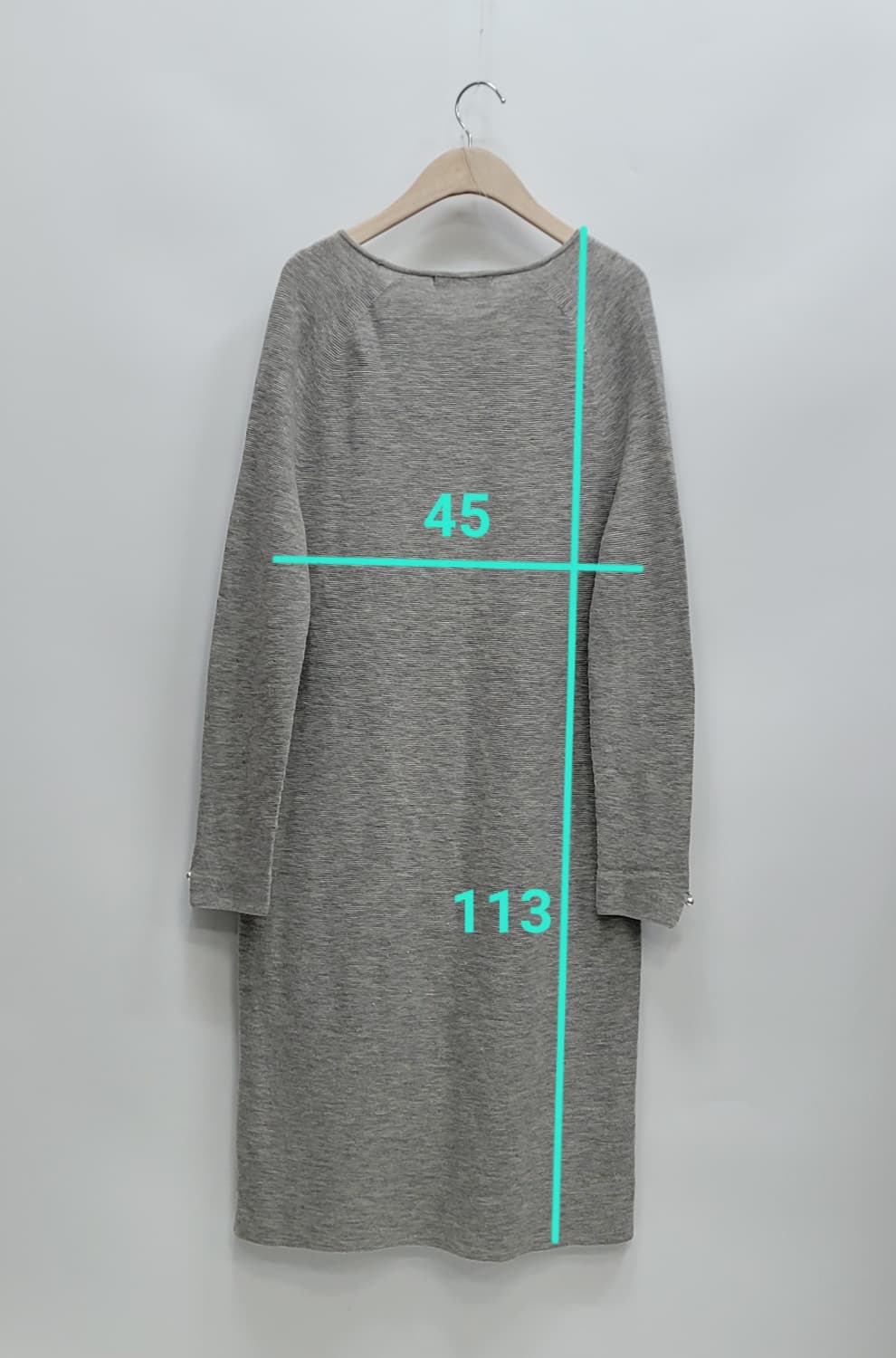 BCBG 양모 니트 롱 원피스  / 여 85-94-155 그레이 상품이미지9