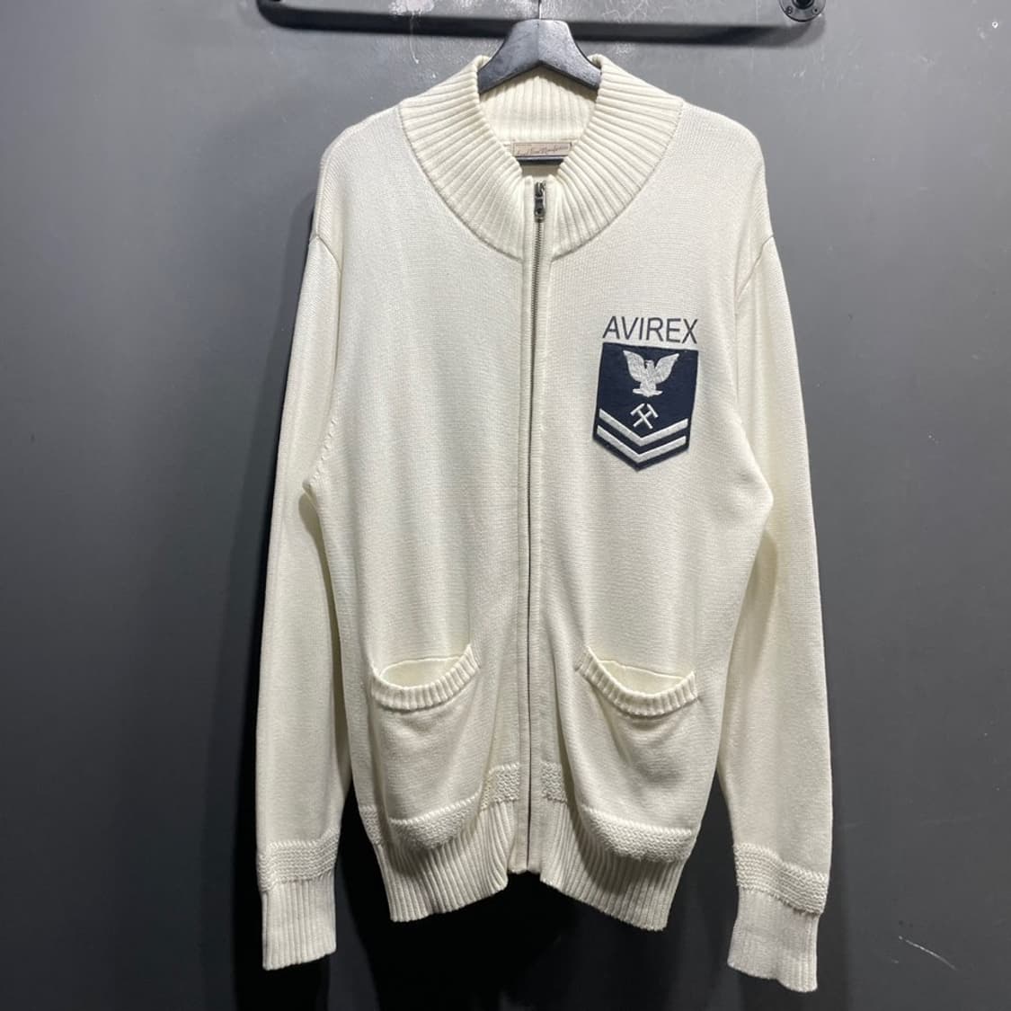 아비렉스 밀리터리 니트집업 상품이미지2