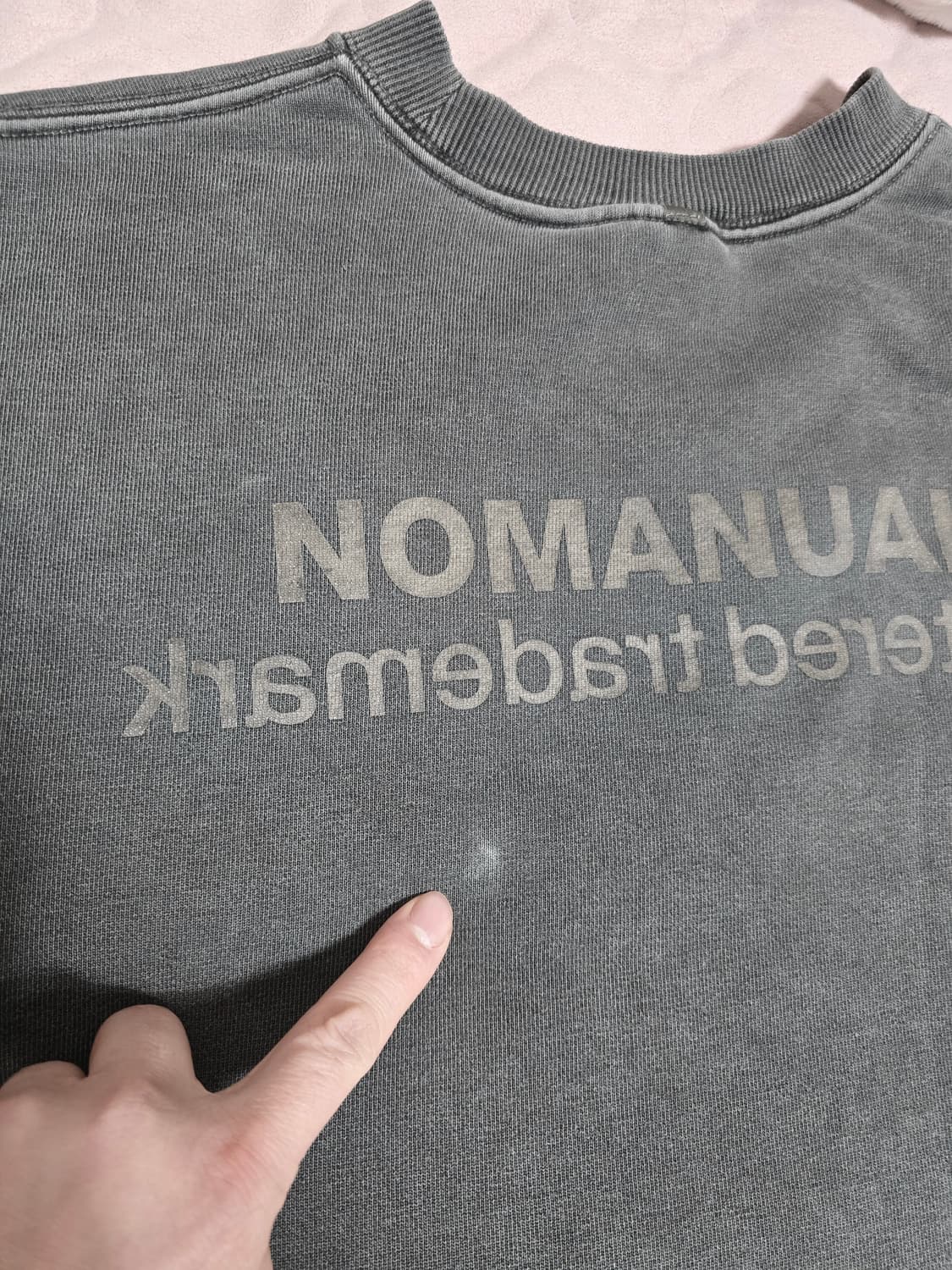 노매뉴얼 reversed TM LOGO SWEATSHIRT 
L 상품이미지6