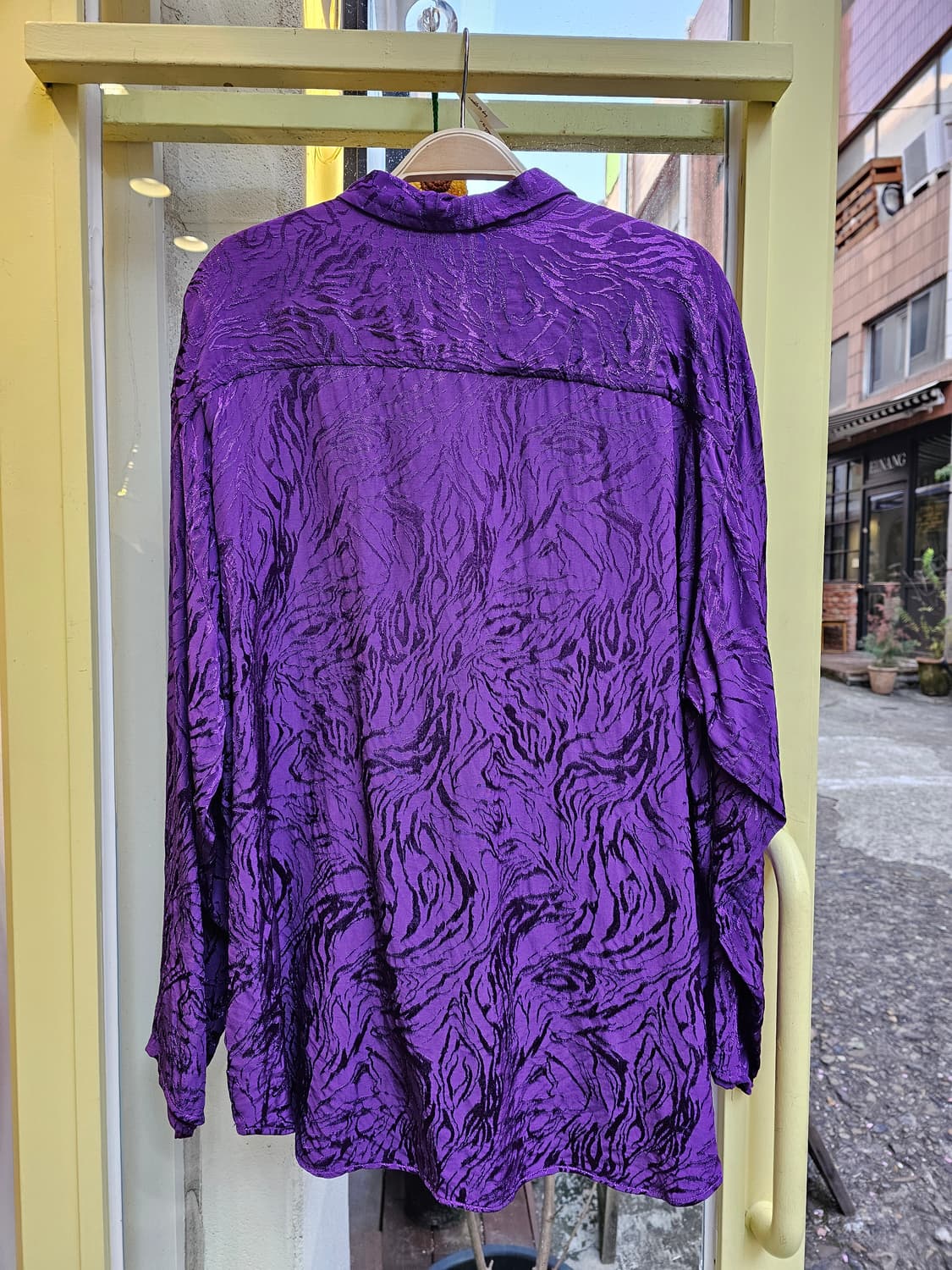 Japan 퍼플 마블링 블라우스 상품이미지5