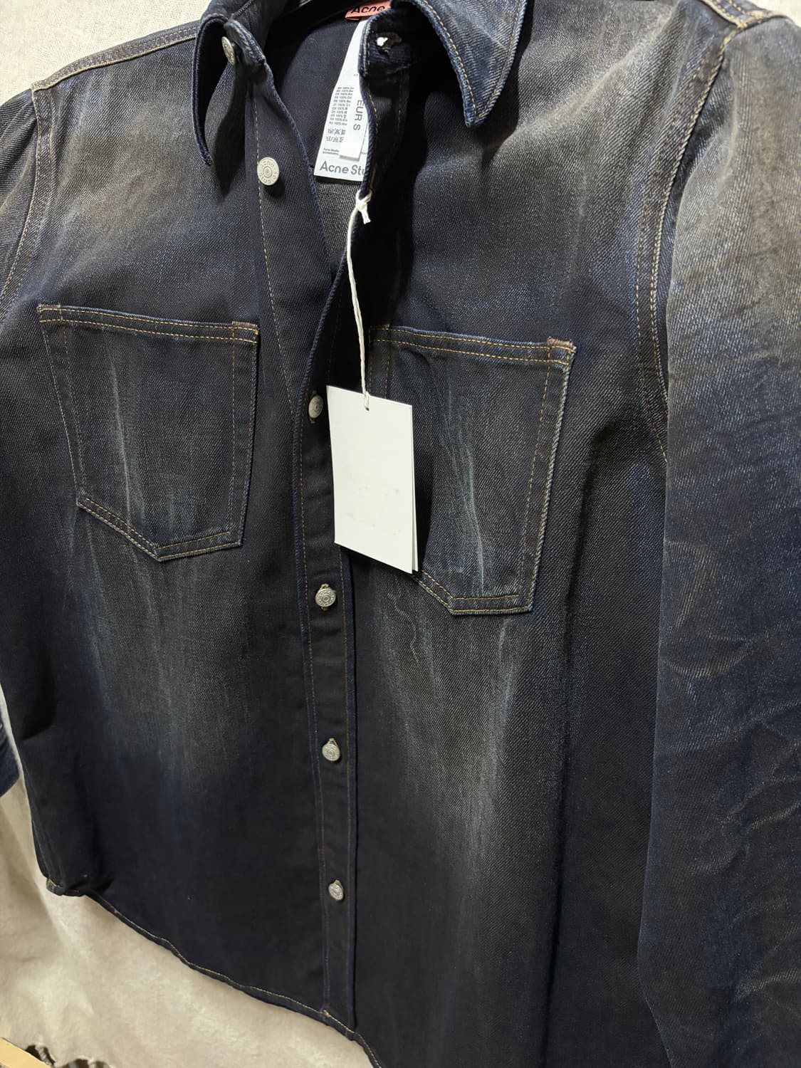 아크네스튜디오 빈티지 워싱 데님셔츠 상품이미지4