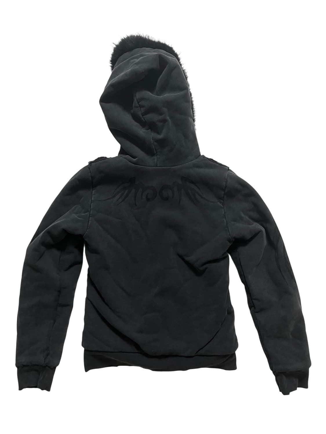 발렌시아가 Women's Black Faux Fur Sweatshirt 상품이미지2