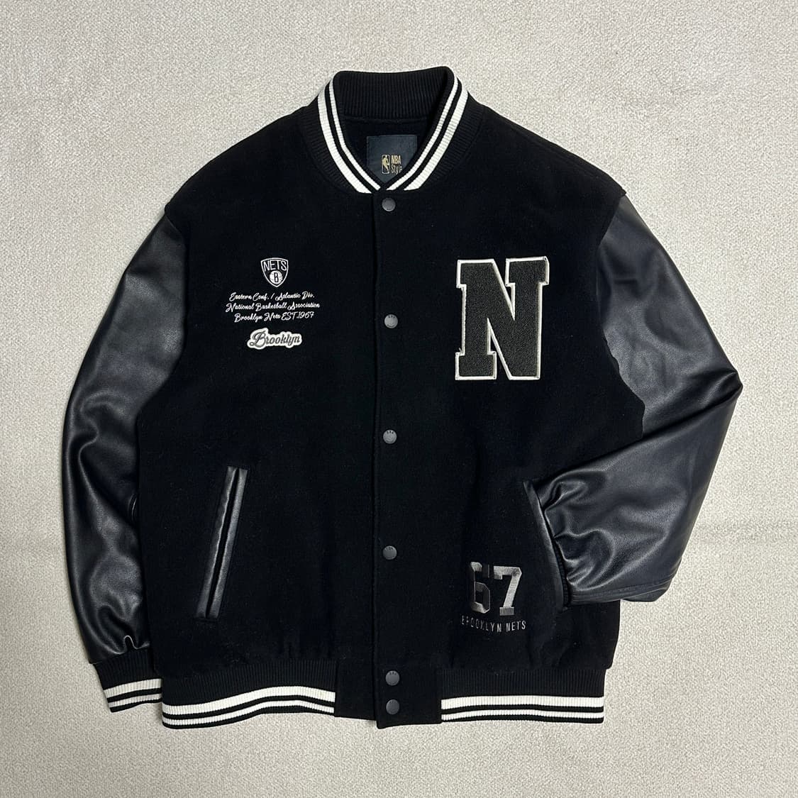 NBA 브루클린 네츠 바시티 자켓 상품이미지1
