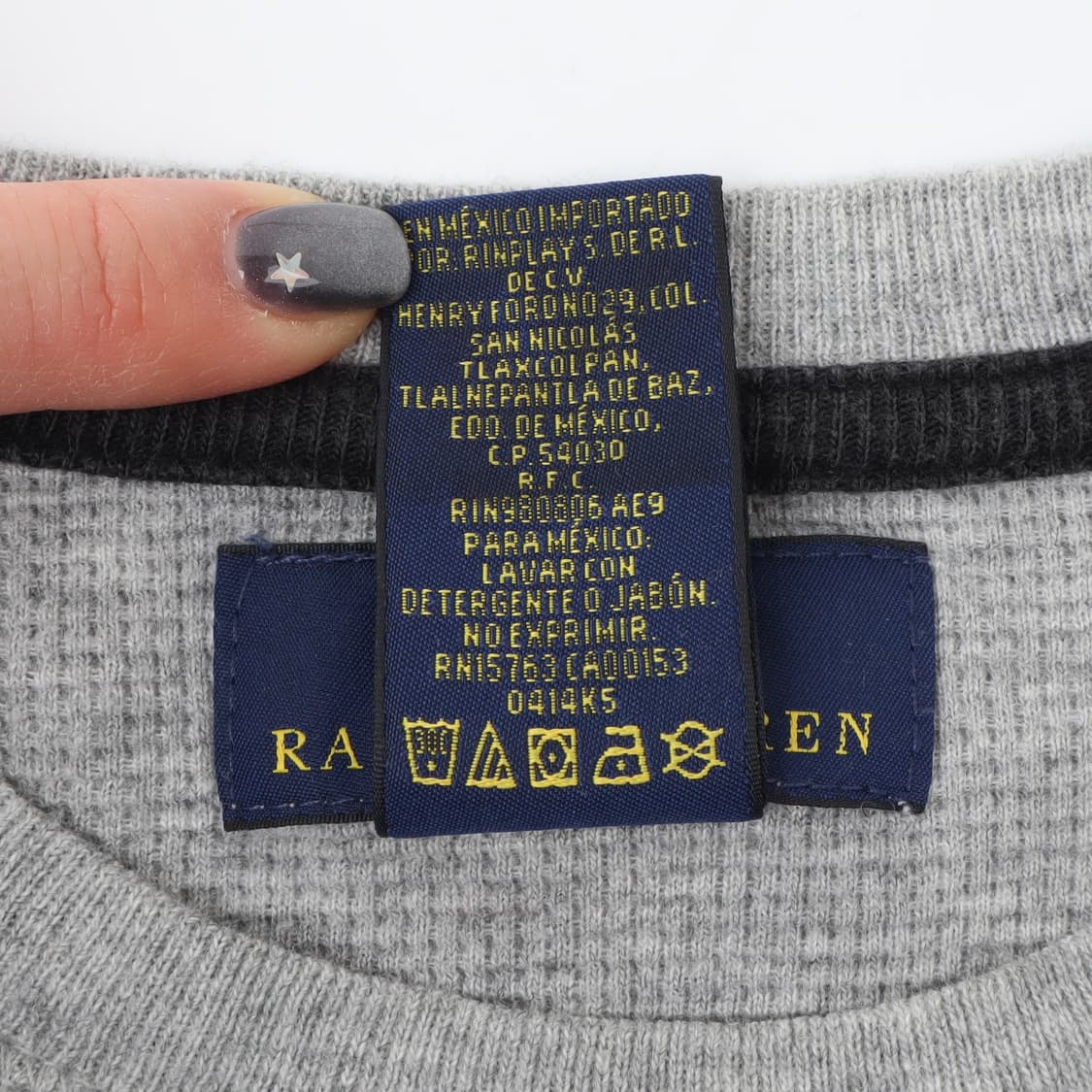 폴로 랄프로렌 그레이 와플 롱슬리브 상품이미지9