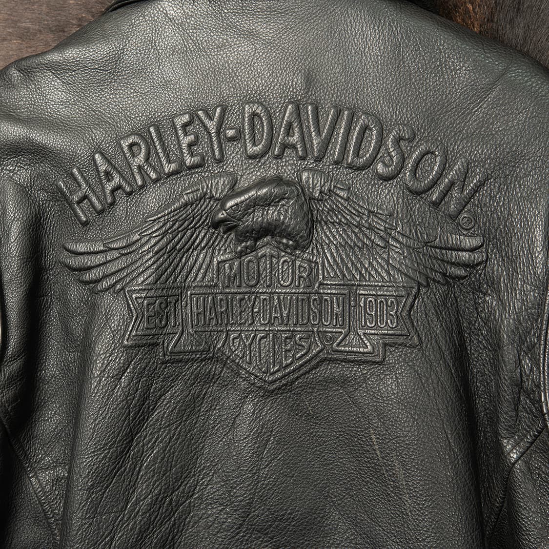 [108] 90s 할리데이비슨 레더 D포켓 더블라이더 자켓  상품이미지2