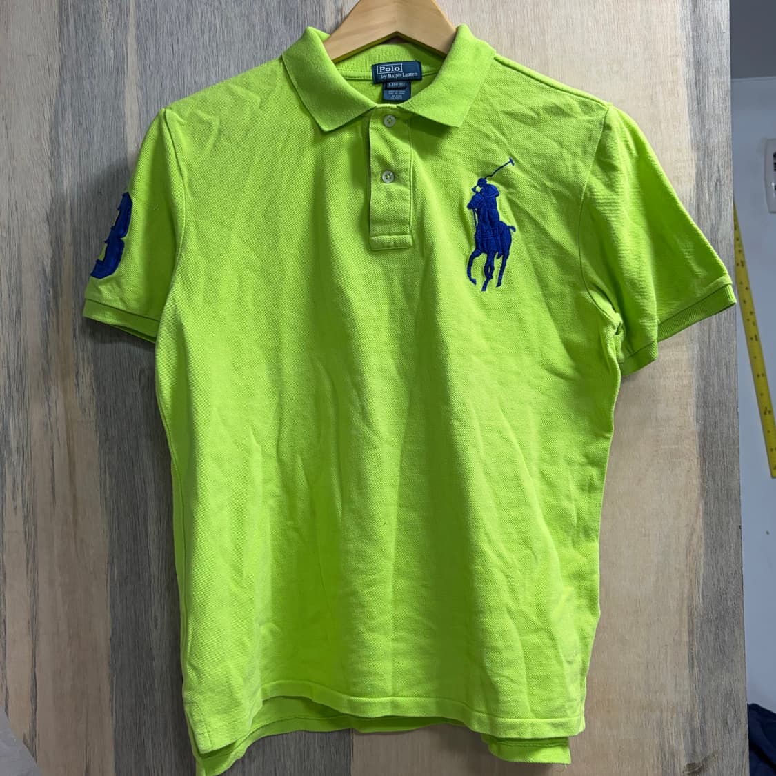 폴로 빅포니 치프키프 형광 딱붙 반팔 카라 티셔츠 키즈 L 상품이미지6