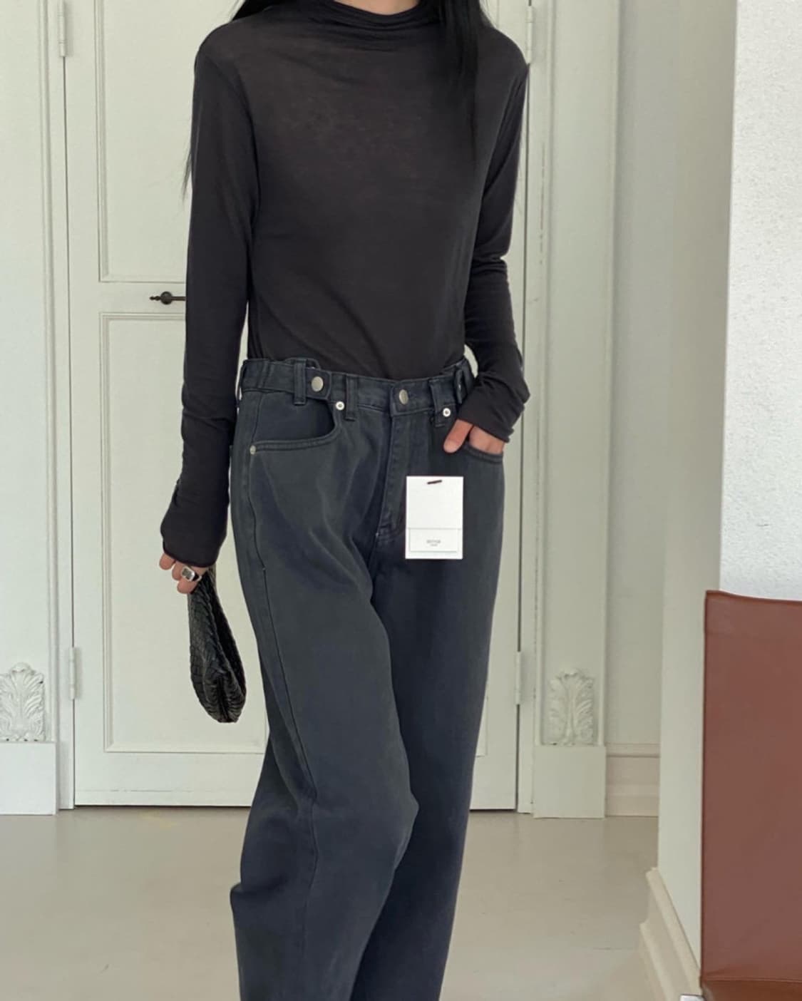 베러 비조 와이드 팬츠 브라운 베이지 상품이미지4