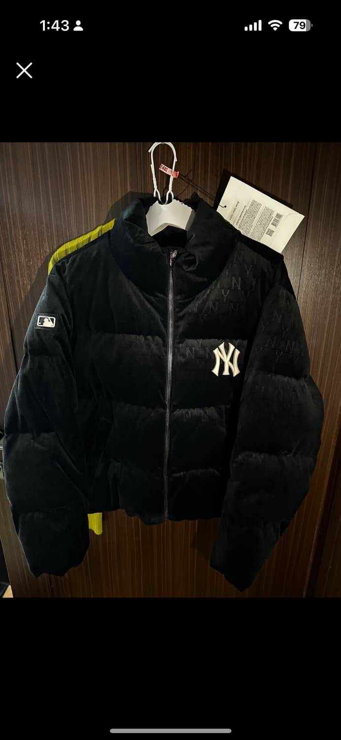 MLB 벨벳 패딩 상품이미지1