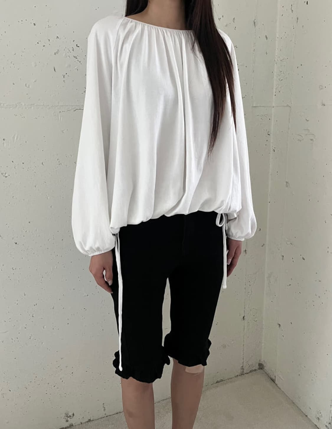 American Holic  hem string raglan top 상품이미지2