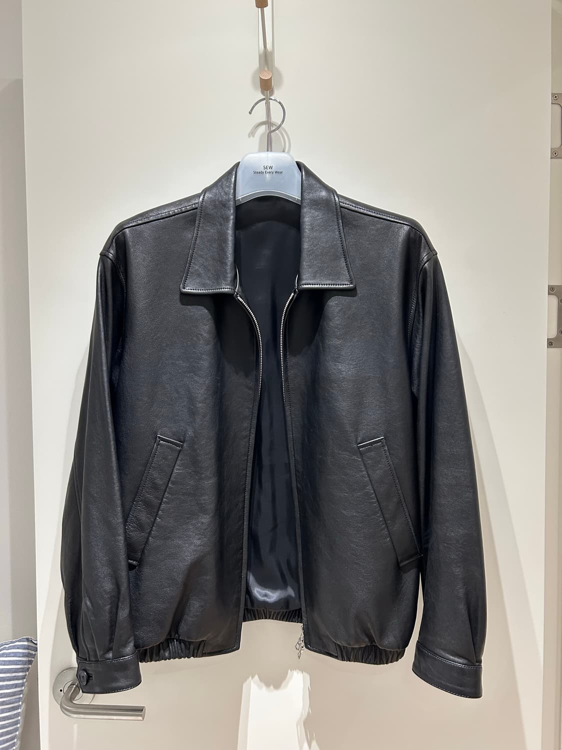 sew 레더 블루종 1사이즈 상품이미지1