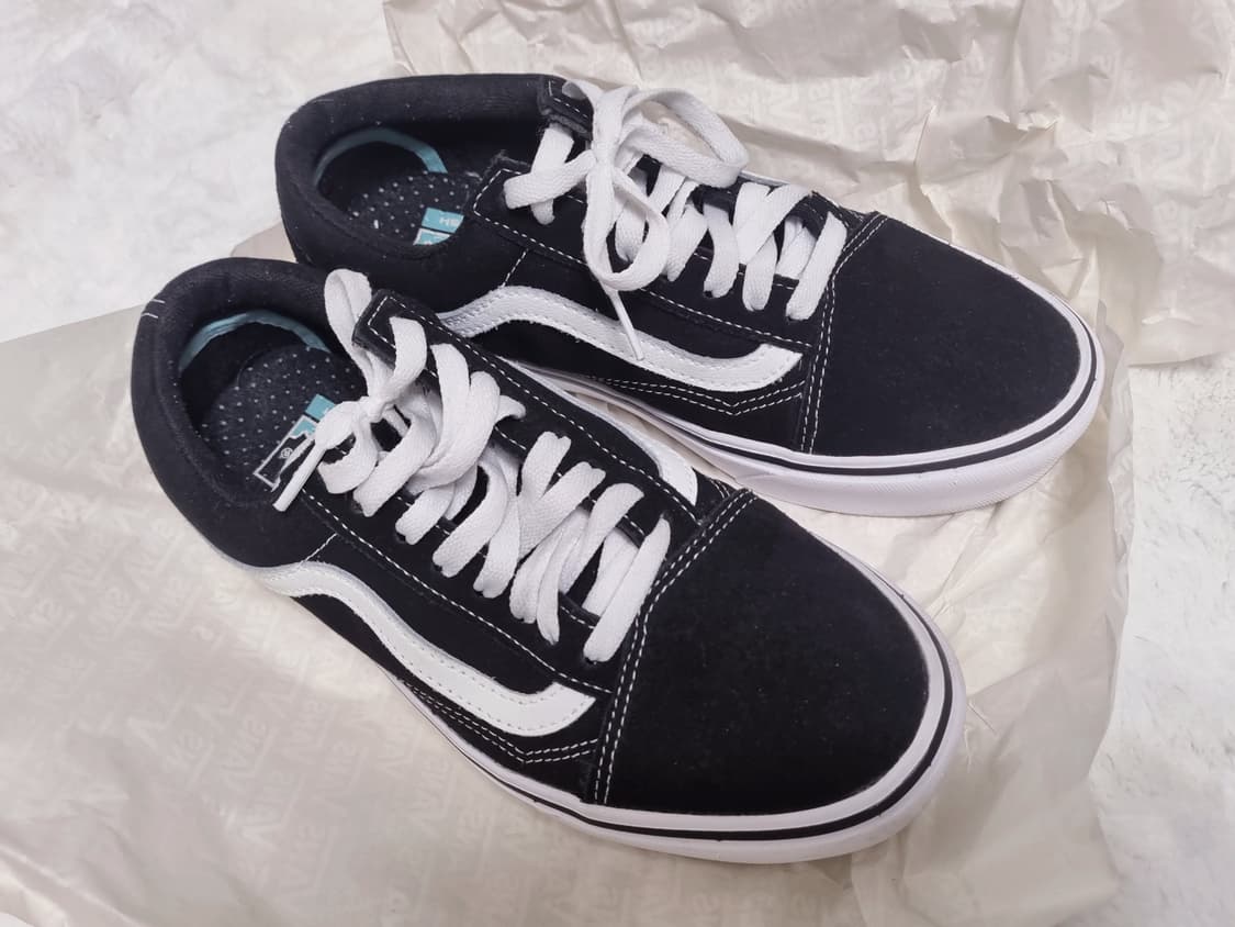 250 반스 컴피쿠시 올드스쿨 블랙 트루 화이트 스니커즈 상품이미지1