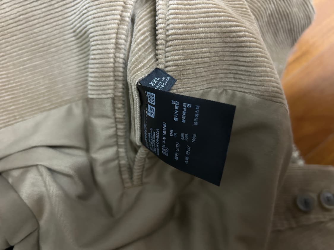 유니클로 코듀로이 투버튼 블레이저 XXL 상품이미지9