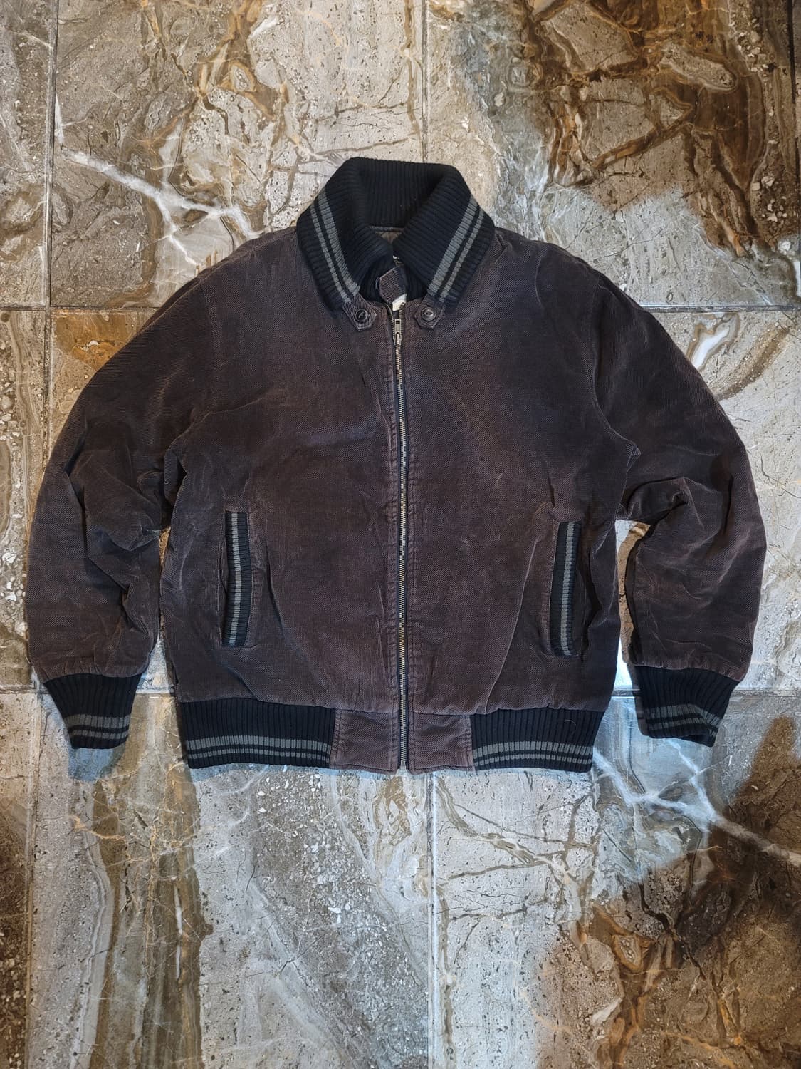90's~ 울리치 다크브라운 봄버자켓 상품이미지1