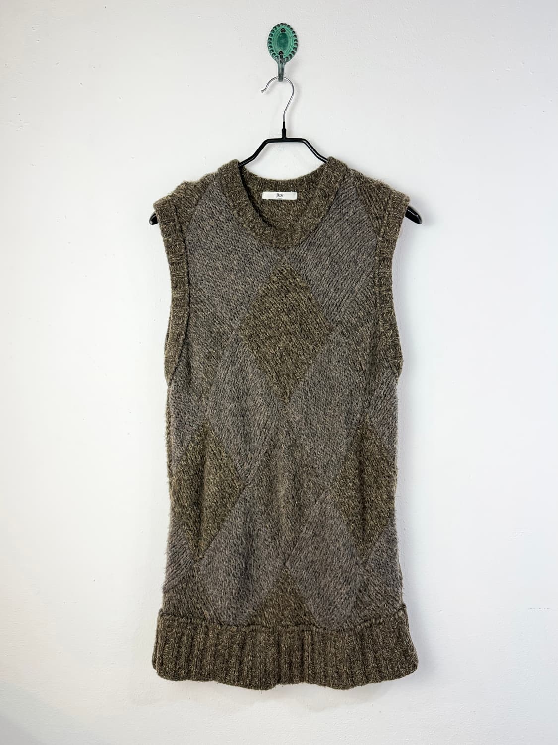 PPCM 아가일 니트 베스트 상품이미지1