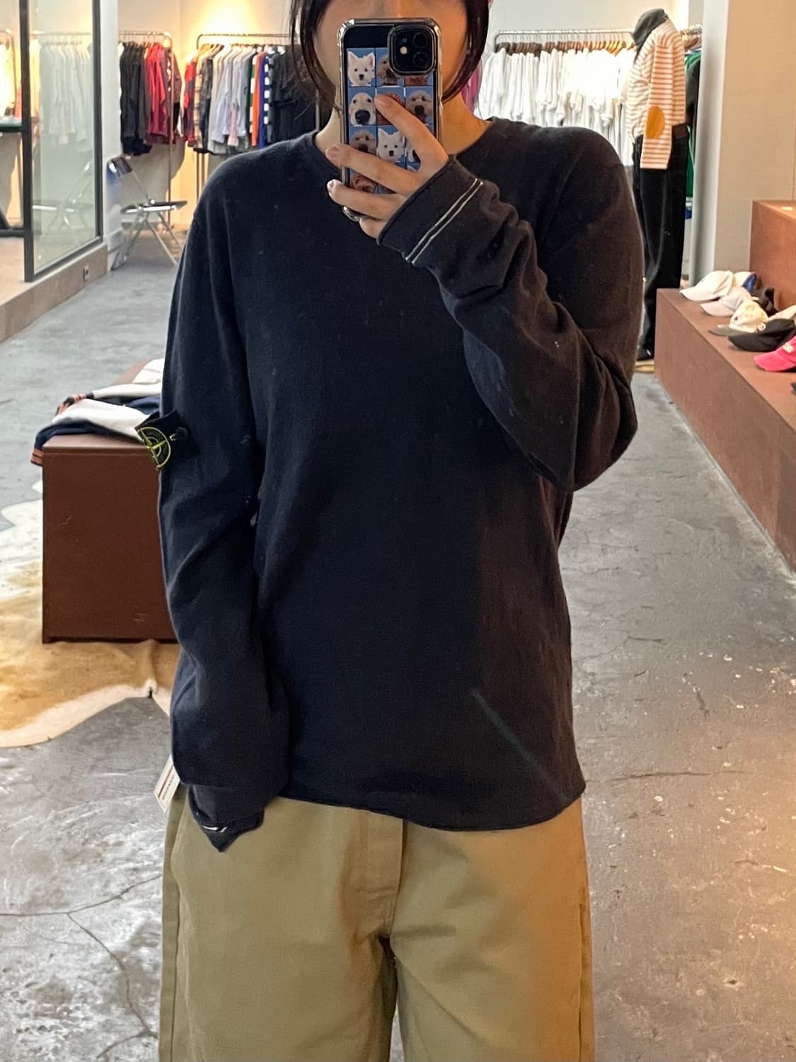 스톤아일랜드 네이비 니트 H226 상품이미지1