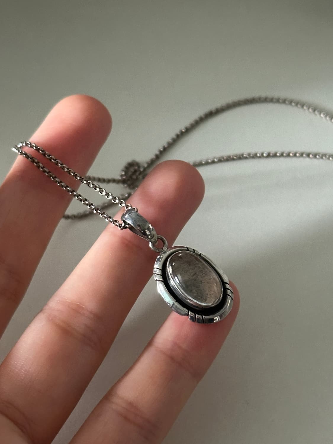  Vintage Quartz 925Silver Necklace 상품이미지2