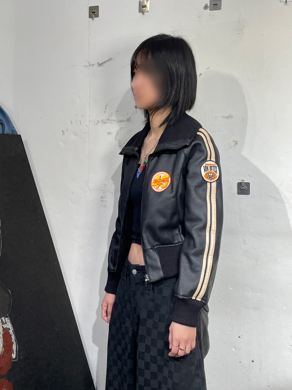 본더치 레더 라이더 가죽 자켓 y2k 빅로고 레더자켓 상품이미지2