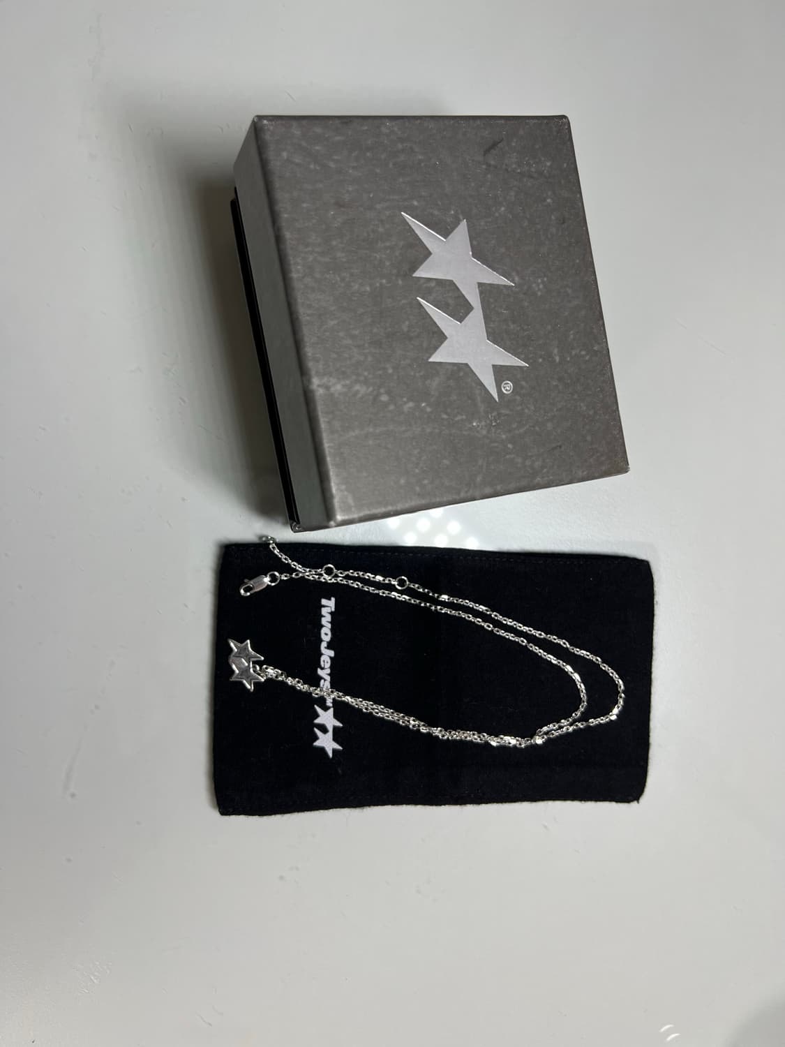 판매)twojeys 스타 펜던트 실버목걸이 새상품 상품이미지3