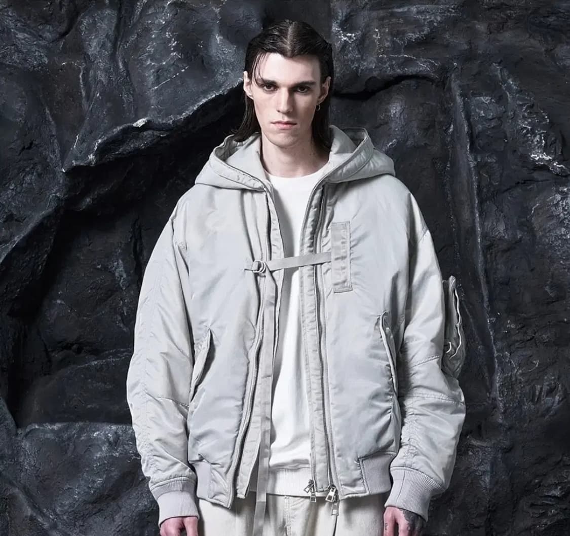 송지오 옴므 후드 MA-1 자켓 새제품 46 택O 상품이미지2