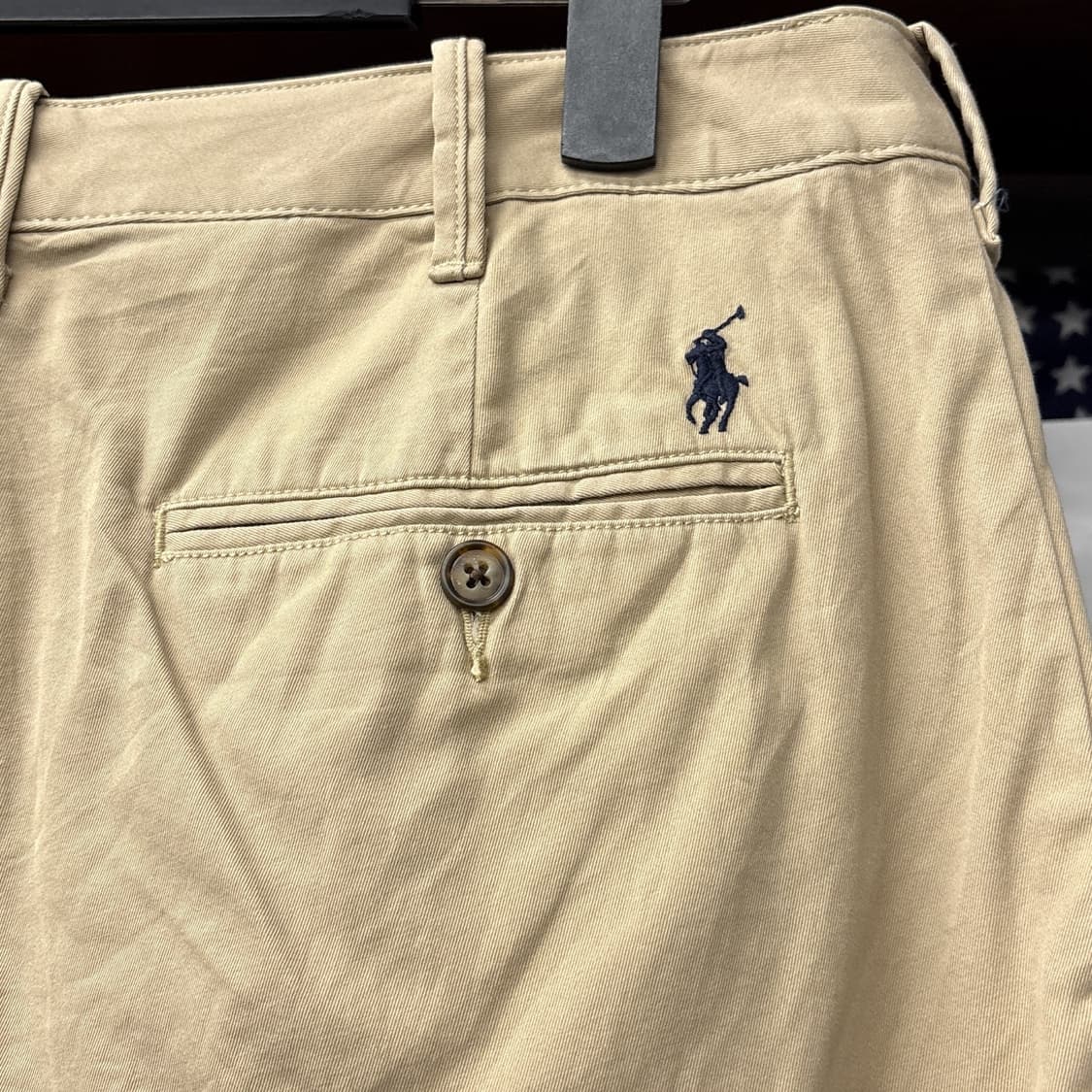 신형라벨 폴로 랄프로렌 클래식 치노 쇼츠팬츠 포니자수 진베이지 N1110 상품이미지7
