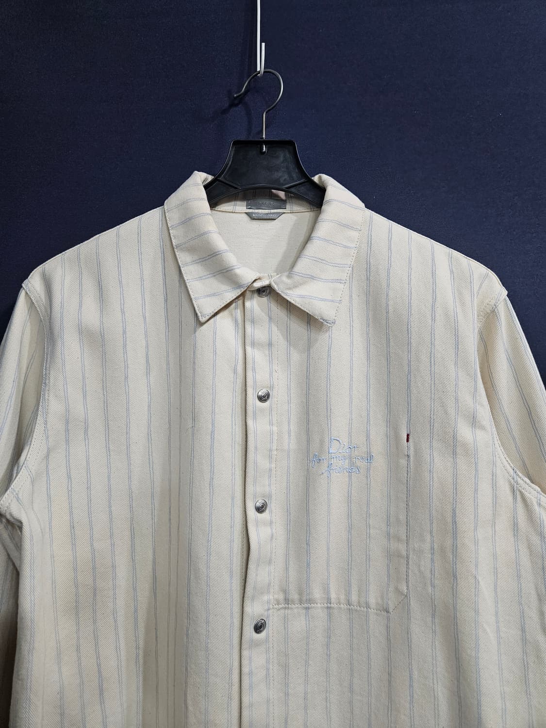 디올 옴므 스트라이프 남성 50 데님 셔츠자켓  상품이미지7