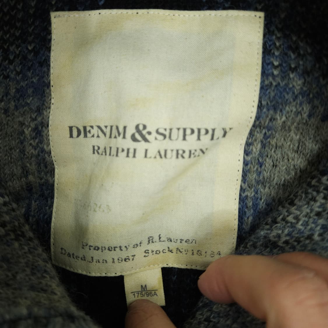 데님앤서플라이 플란넬 울 셔츠 자켓 M 상품이미지4