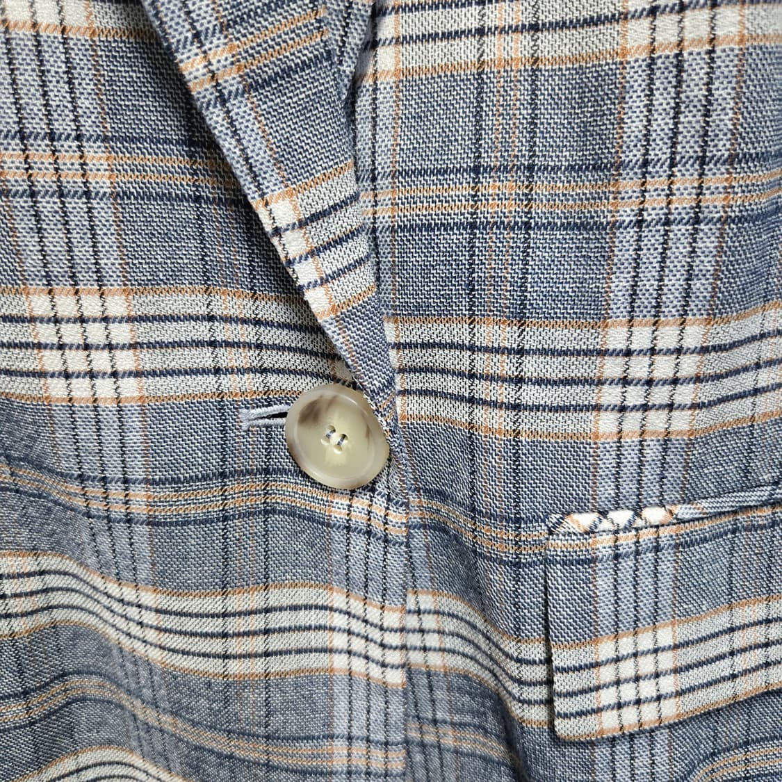 클럽모나코 레이온 린넨 체크 패턴 자켓  상품이미지3