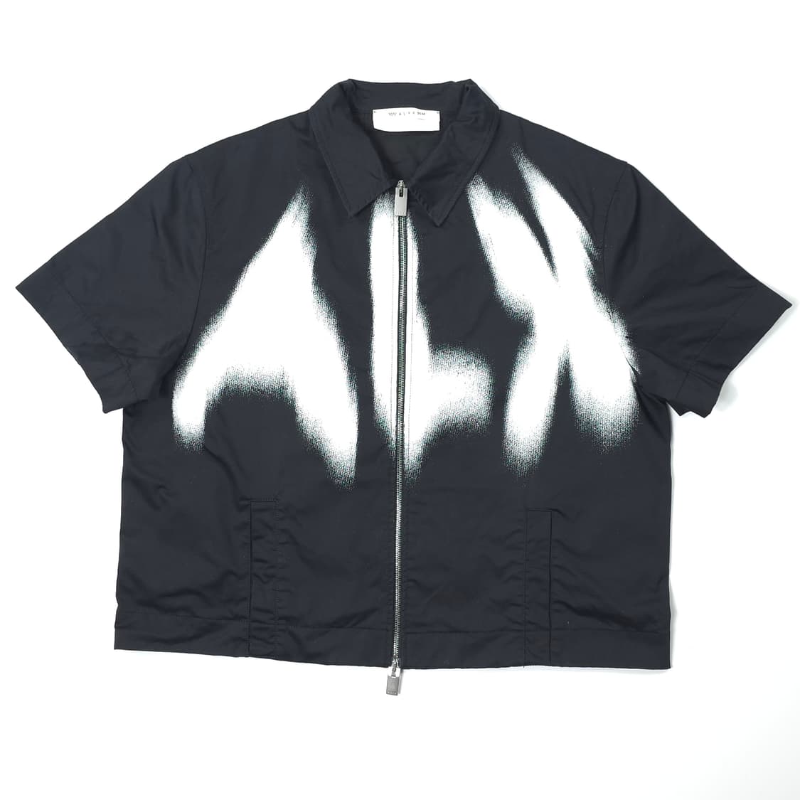 알릭스 팬텀로고 코튼 반팔 집업셔츠 블랙 (XL) 상품이미지1