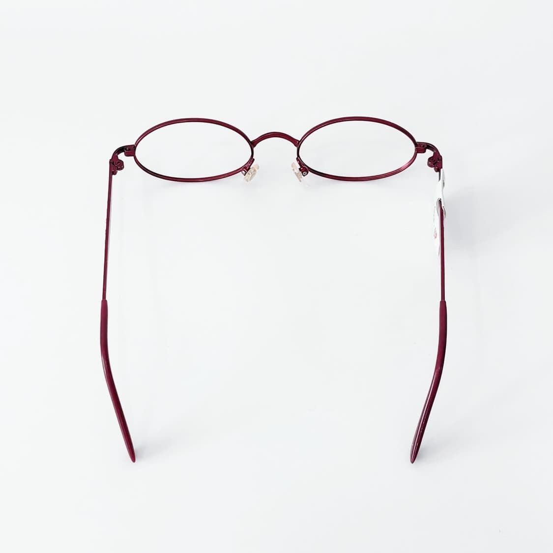 Close-up 레드 오벌 메탈 데드스탁 빈티지안경 상품이미지4