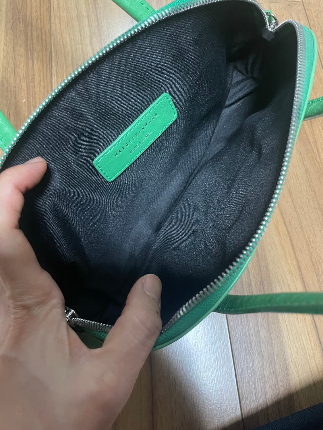 마지셔우드 미니 반달백(그린) 상품이미지3