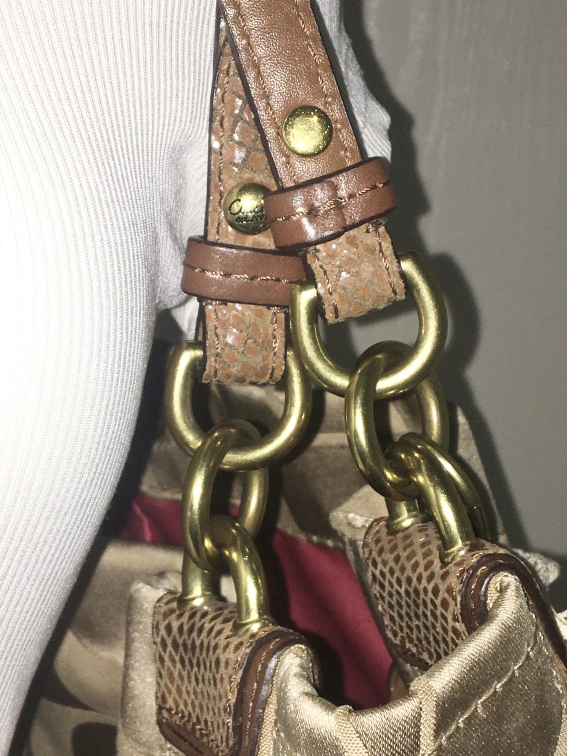 Coach Signature Hobo Brown Bag 상품이미지4