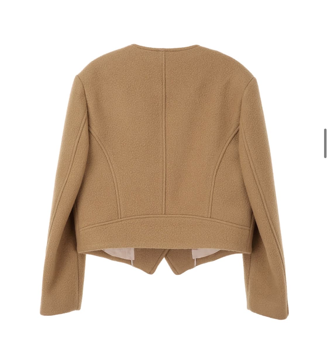 메종마레 워시드 울 싱글 자켓 카멜 상품이미지2