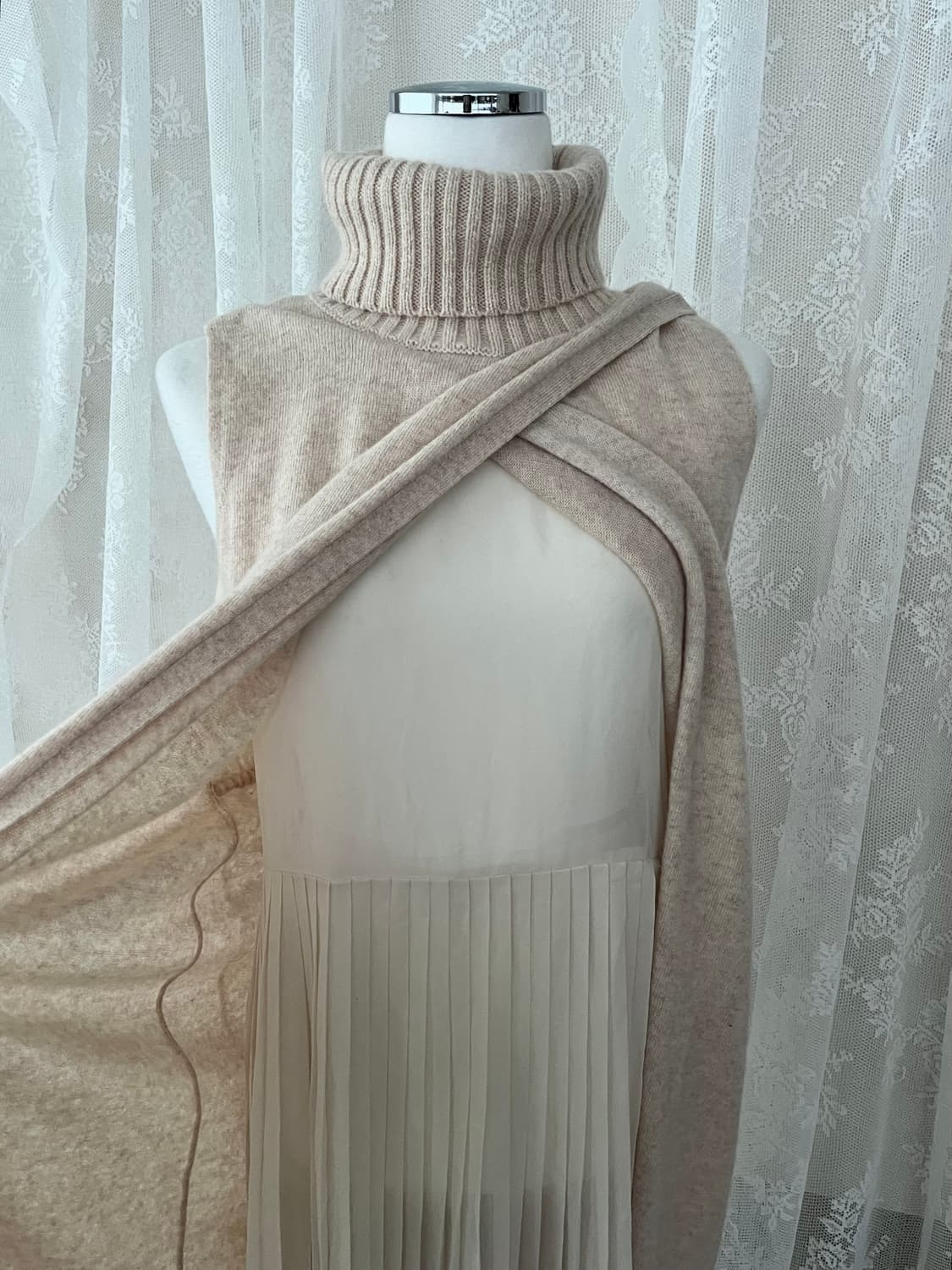 F) 수입의류 DOV LILY 캐시미어 100 롱 원피스 상품이미지5