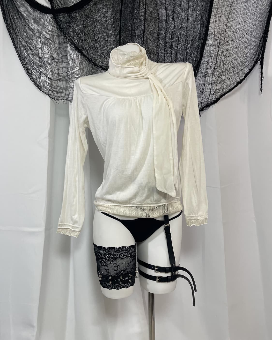 lace turtleneck t-shirt 상품이미지1
