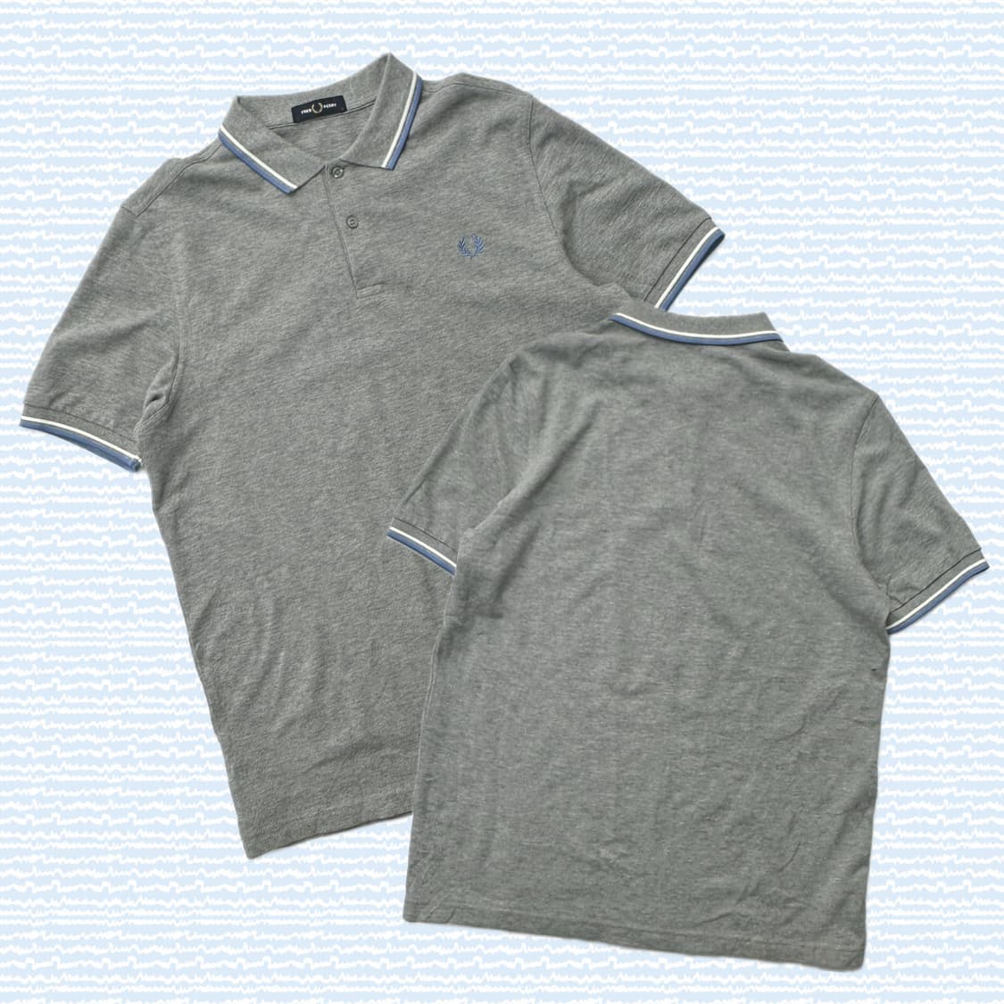 재팬 프레드페리 자수 카라 반팔티셔츠 폴로티 여름 베이직  L 상품이미지1