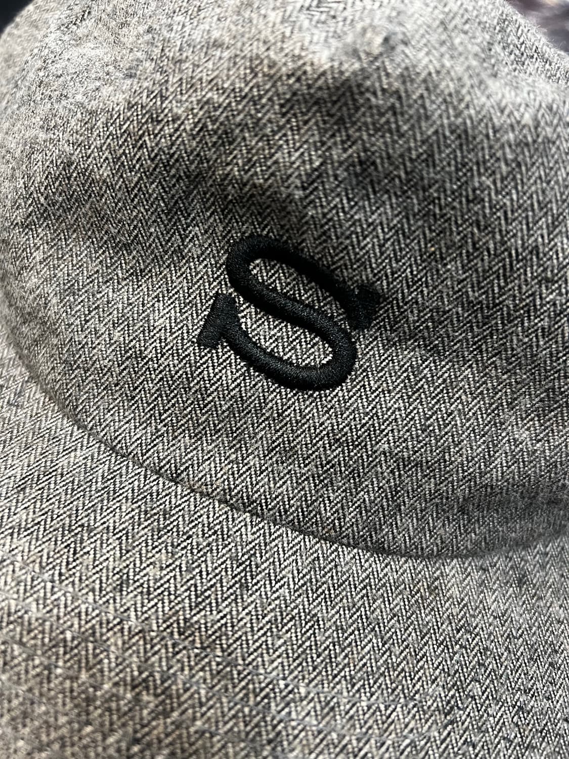 스투시 빈티지 아카이브 s로고 헤링본 캡 상품이미지2