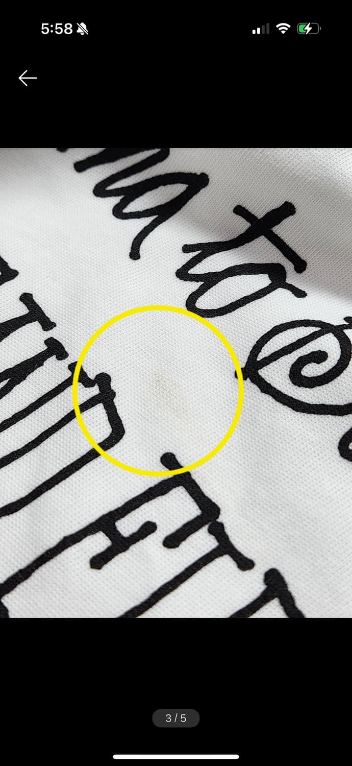 [L] 나이키 x 스투시 나투시 반팔 티셔츠 흰색 상품이미지6